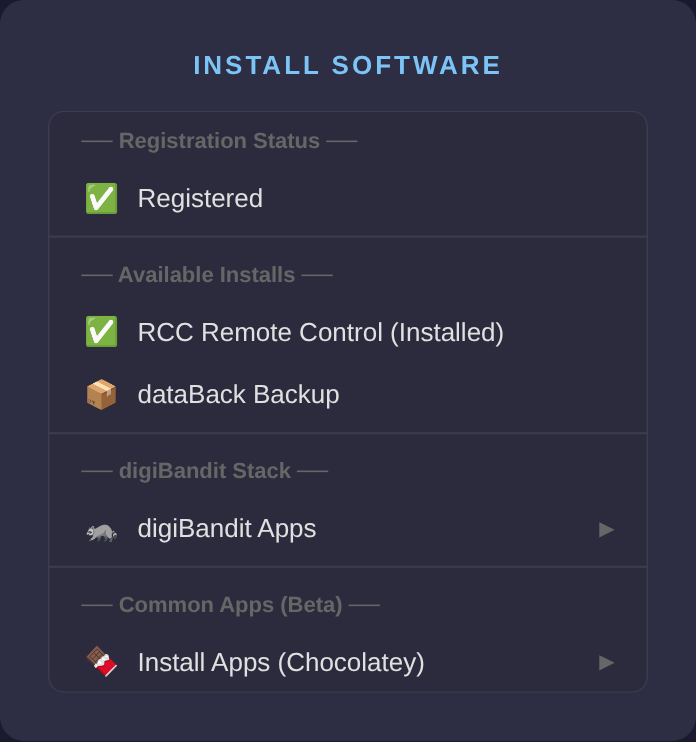 Install Software